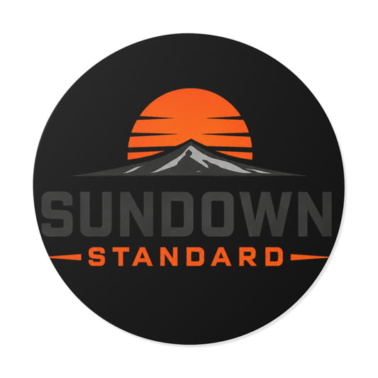 Sundown Standard Round Vinyl Sticker